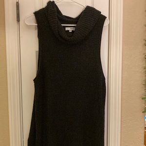 Ladies cowl neck sleeveless sweater